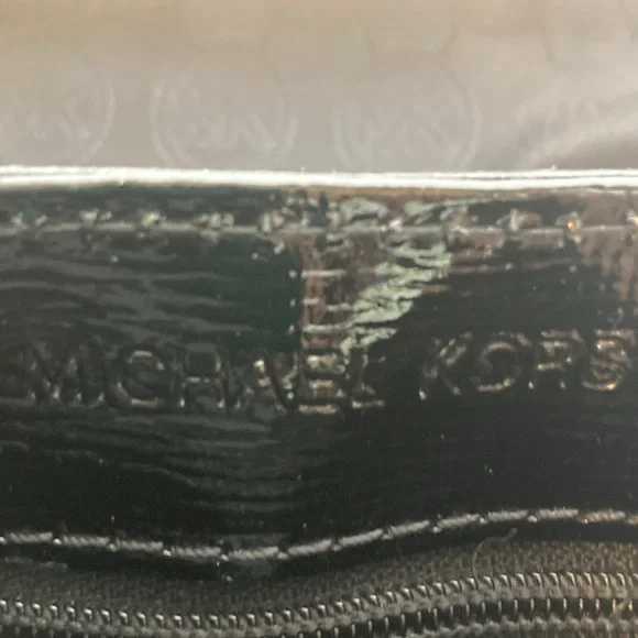 Michael Kors Black Patent Studded Chain Shoulder or Crossbody - Picture 5 of 11